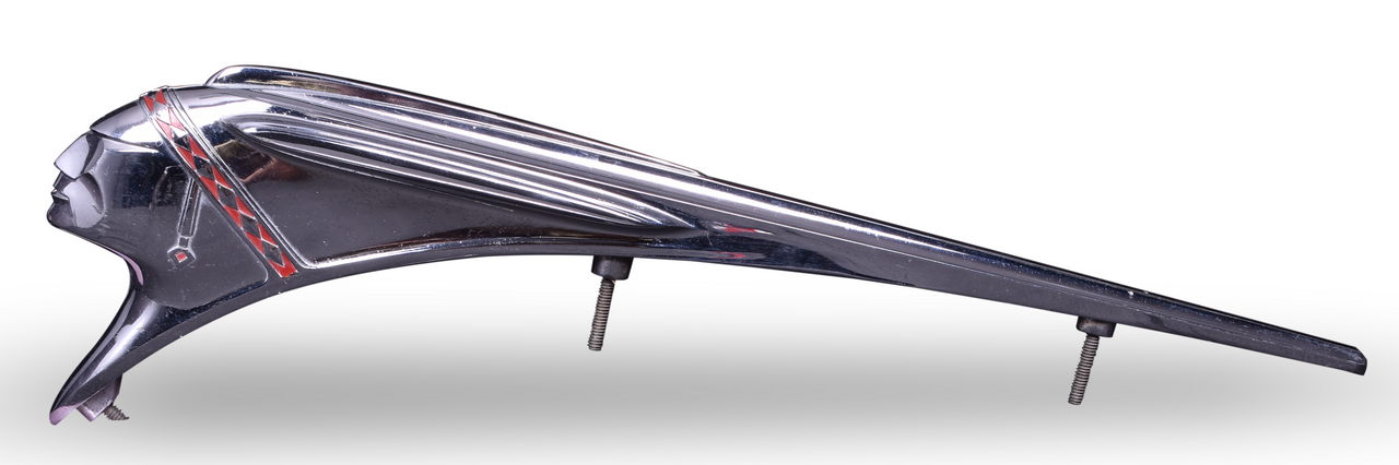 7044 - Clean 1948 Chrome Pontiac Hood Ornament thumbnail