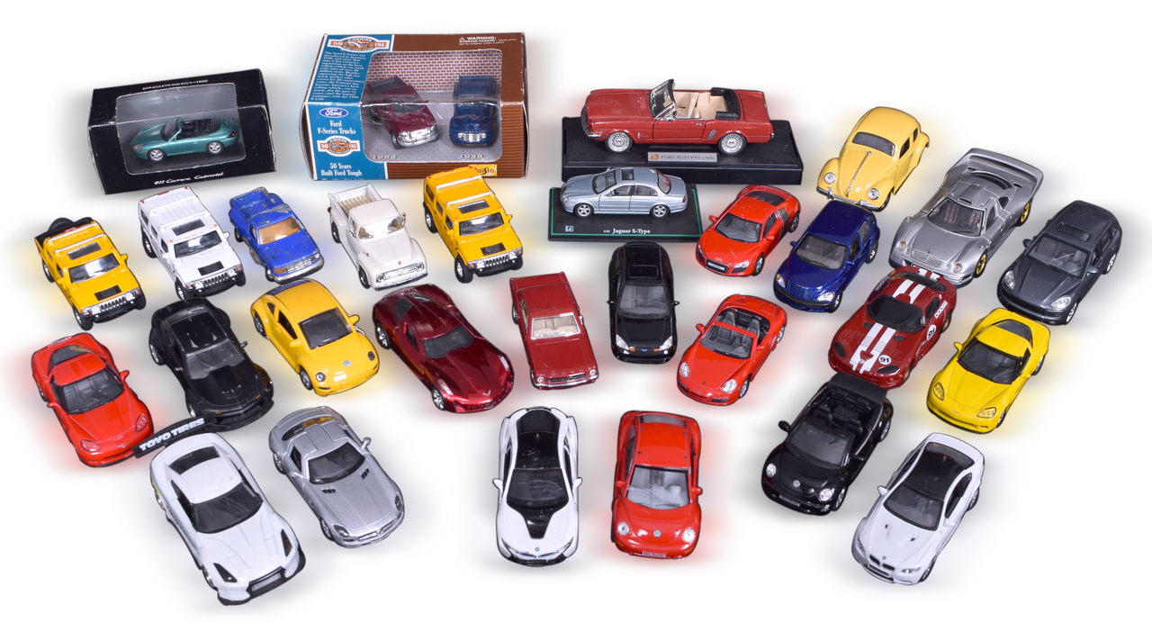 7057 - Mixed Group of Twenty-Nine Die Cast Toy Vehicles - 1:43 to 1:26 Scale - Maisto, Jada, Schuco, Hongwell, and KiNSMART thumbnail