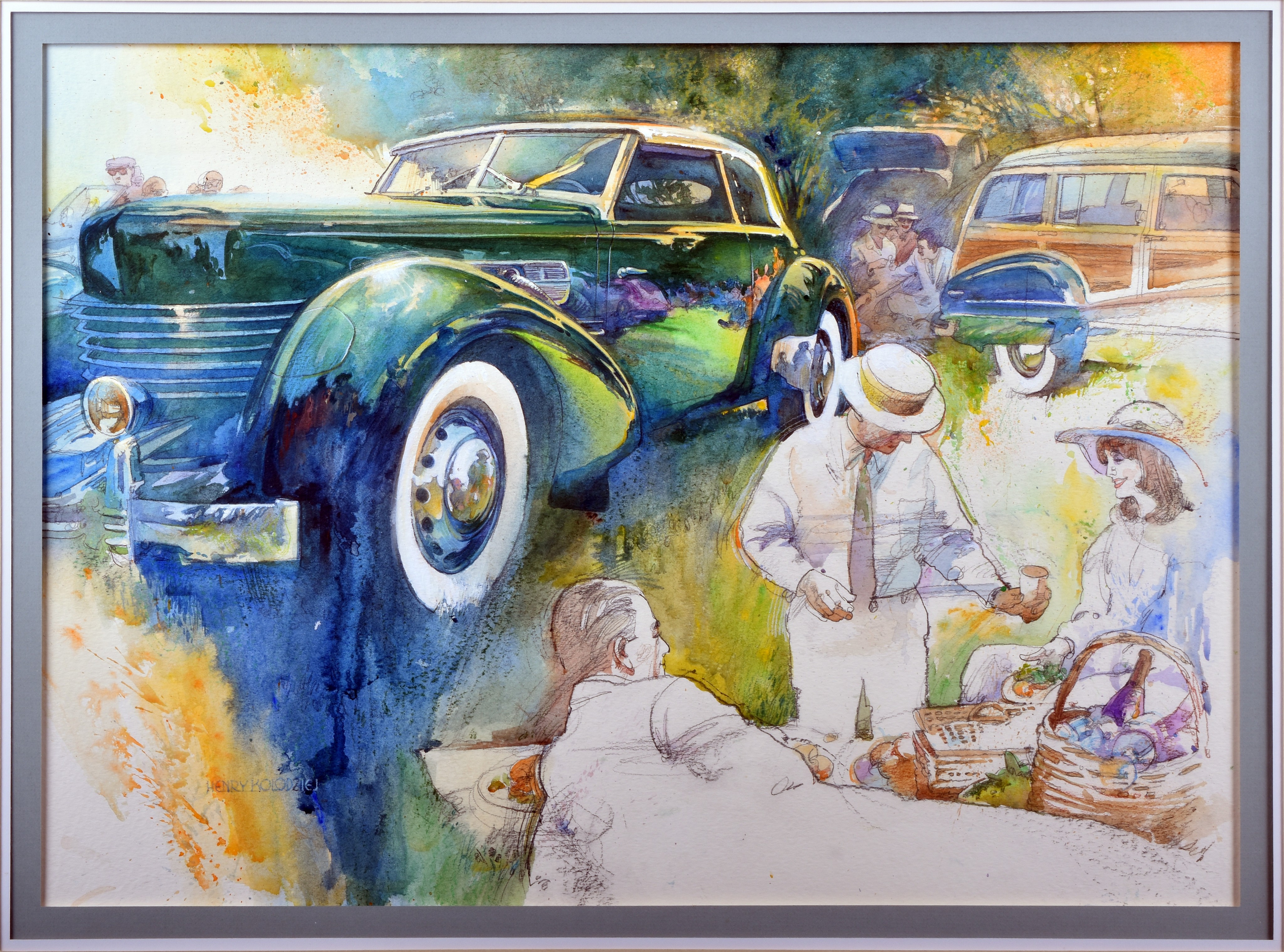 7097 - Cord 810 / 812 Original Water Color Painting by Henry Kolodziej thumbnail