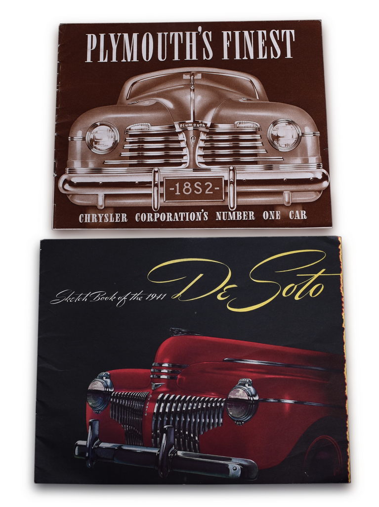 7129 - 1941 Desoto and 1942 Plymouth Dealership Sales Brochures thumbnail
