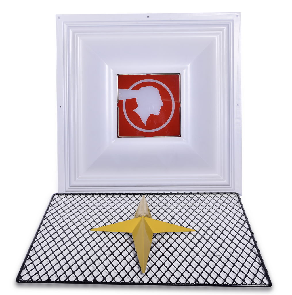 7160 - New Old Stock Pontiac Multi-Blox Dealership Indian Head Panel and Star Panel Set thumbnail