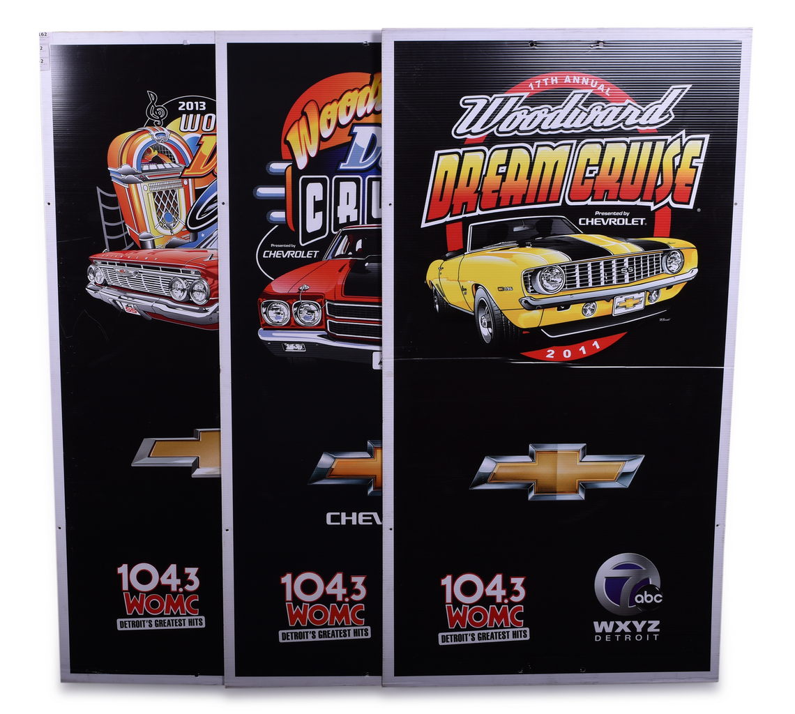 7162 - 2011-2013 Woodward Dream Cruise Pole Signs - Chevrolet Camaro, Chevelle, Impala thumbnail