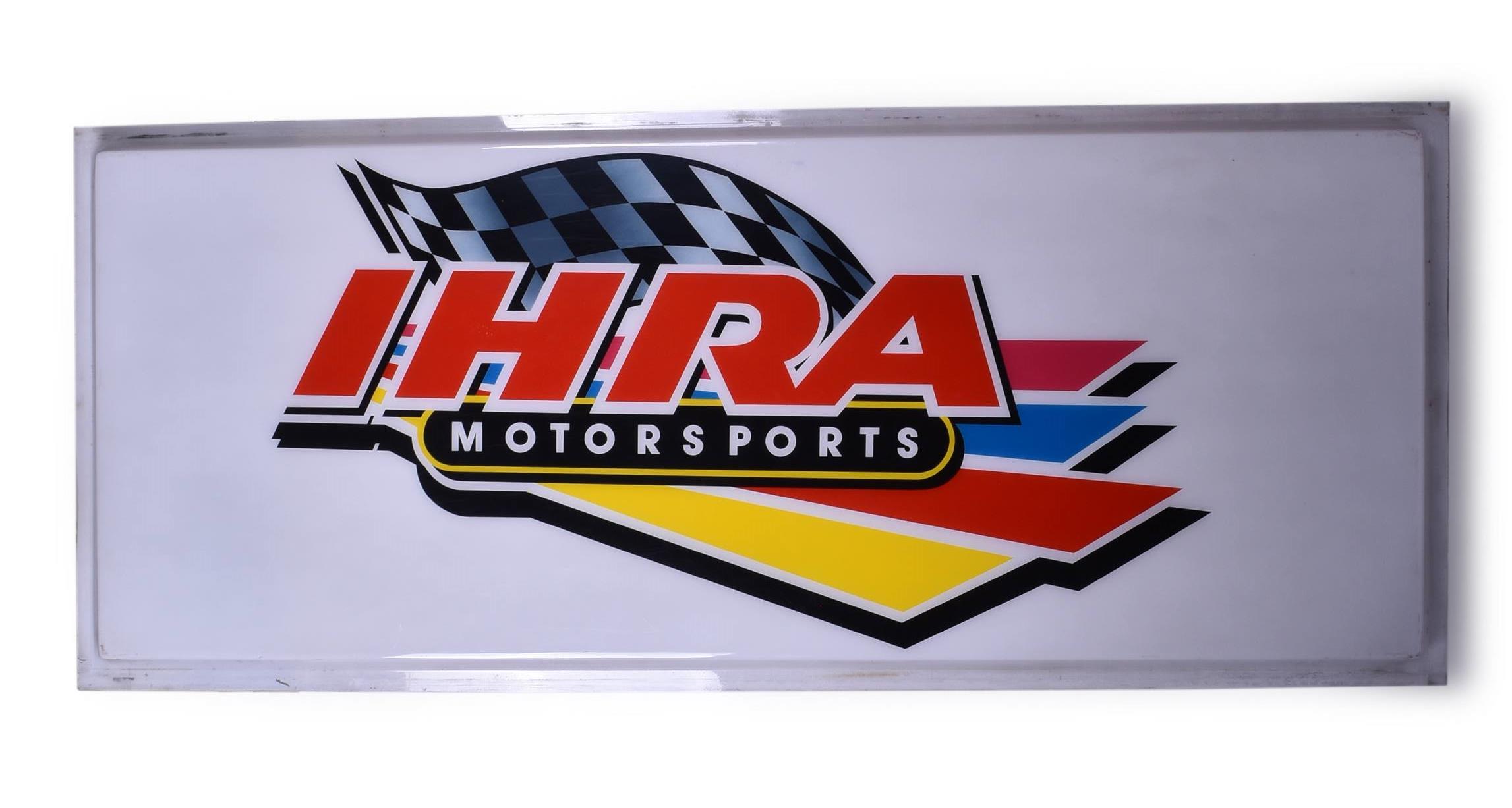 7173 - IHRA Motorsports Large Pan Face Sign from Summit Motorsports Park / Norwalk Raceway Park thumbnail