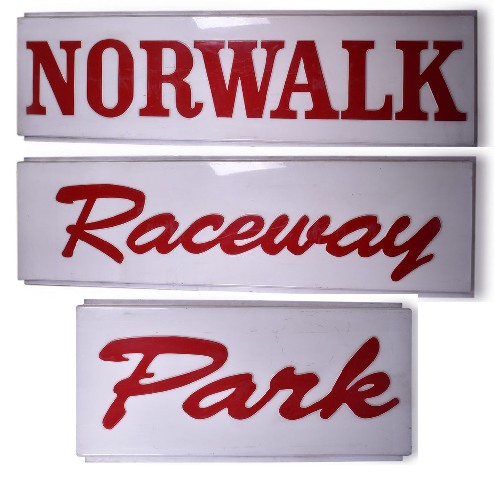 7181 - Large Norwalk Raceway Park Pan Face Signs thumbnail