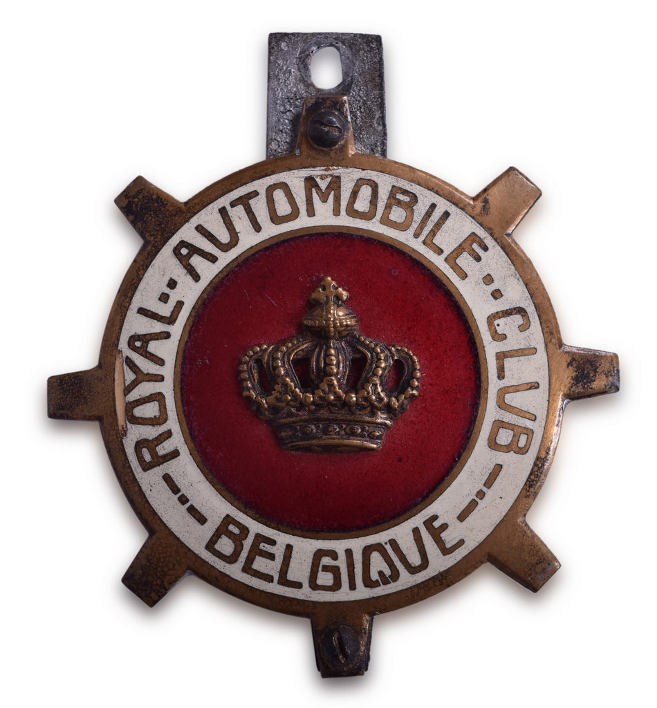 7182 - Royal Automobile Club of Belgique - Enameled Badge / License Plate Topper thumbnail