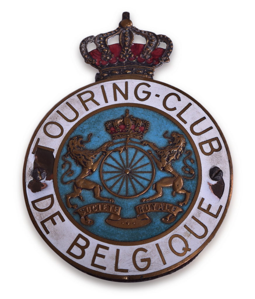 7186 - Touring Club De Belgique - Enameled Badge / License Plate Topper thumbnail