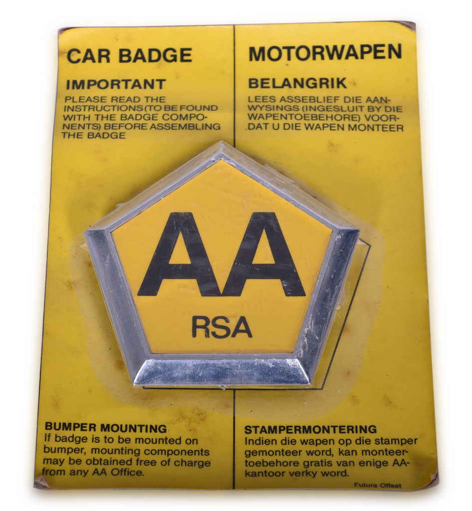 7200 - Automobile Association / RSA Automotive Club Badge, New on Card thumbnail