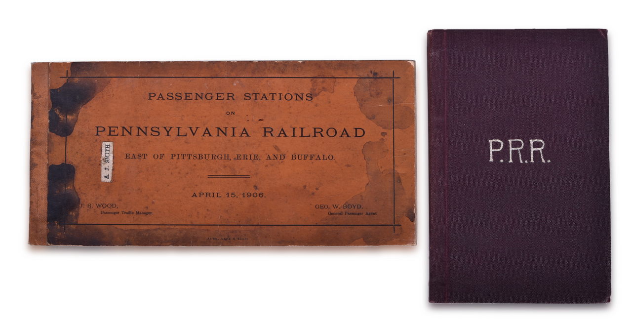 8059 - Pennsylvania Railroad 1889 Rule Book and 1906 Passenger Stations Book thumbnail