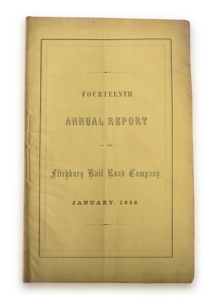 8073 - 1856 Fitchburg Railroad Company Fourteenth Annual Report thumbnail