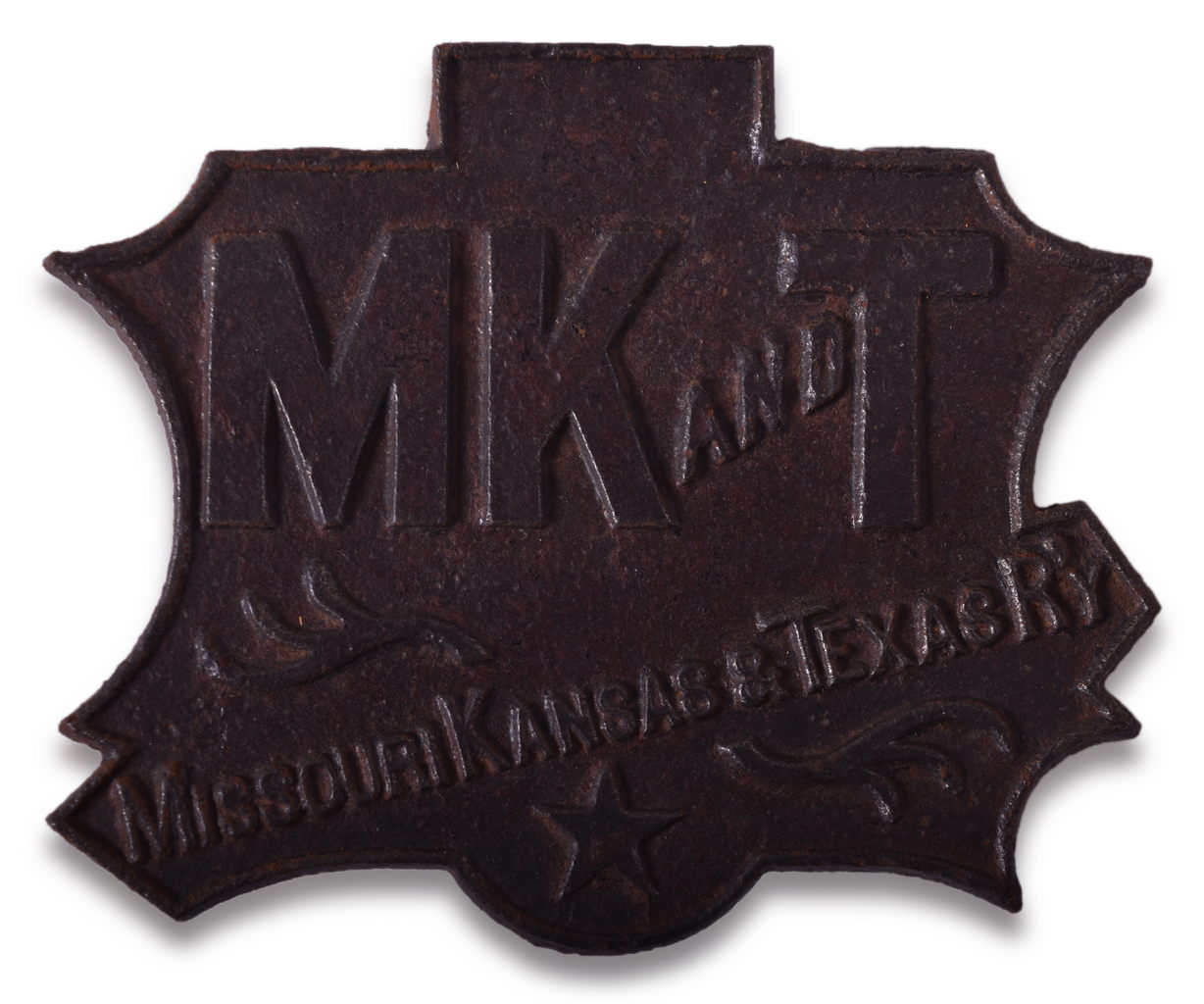 8088 - Missouri, Kansas, and Texas Railway Cast Iron Match Safe thumbnail