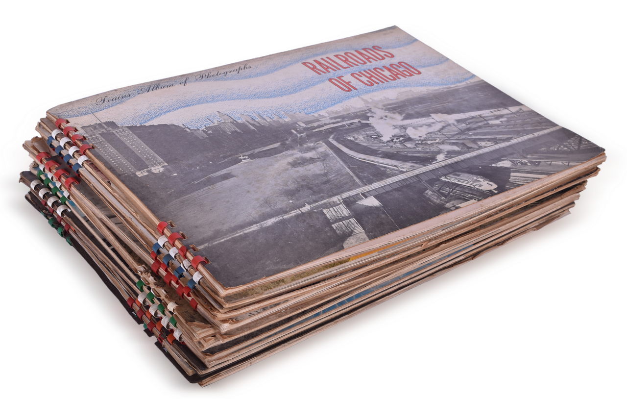 8103 - Sixteen Trains Album of Railroad Photographs - Santa Fe, B&O, Southern Pacific, New York Central, Circus Trains, and More thumbnail