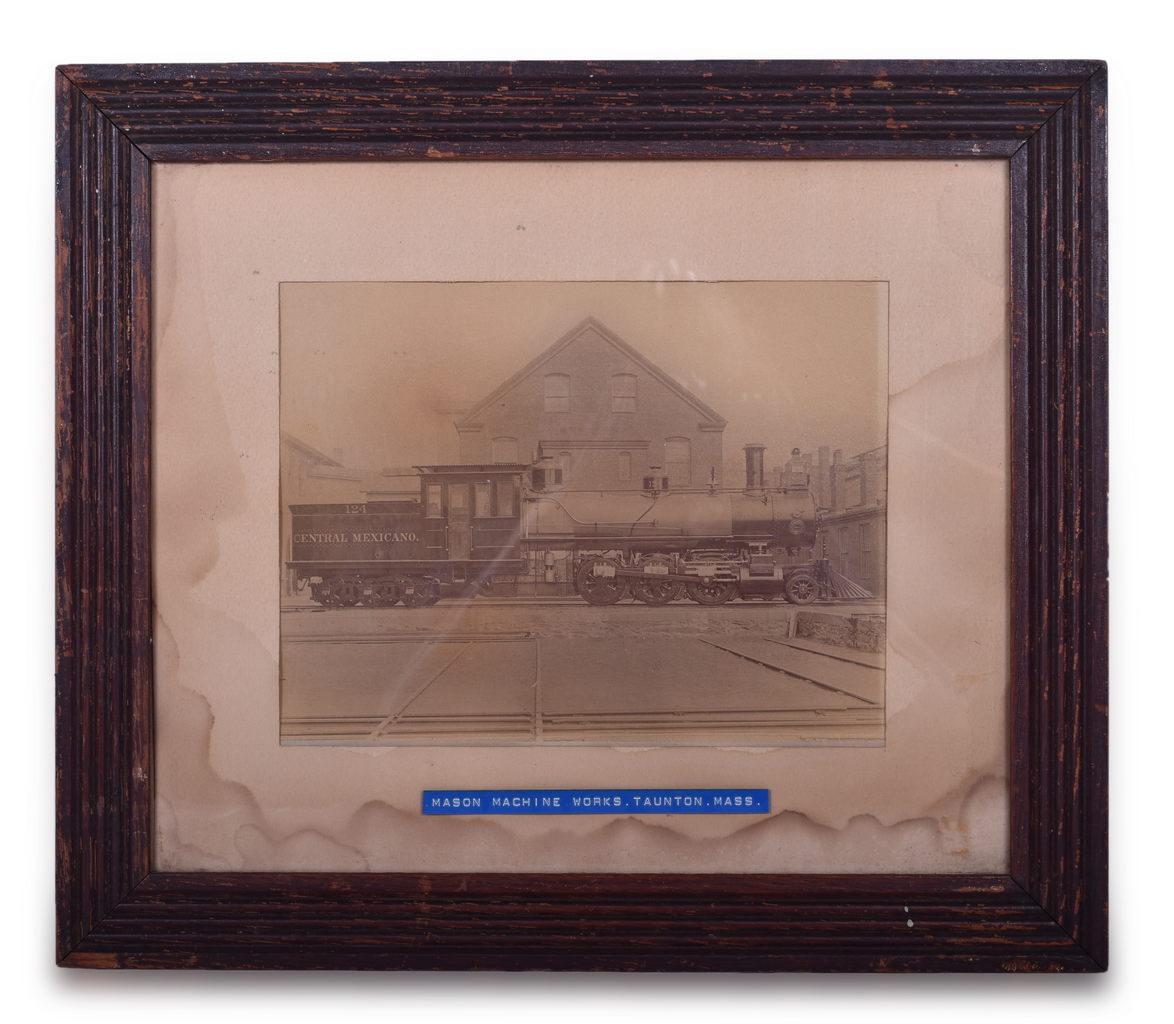 8113 - Mason Machine Works Central Mexicano Railroad Locomotive #124 Framed Builders Photograph thumbnail