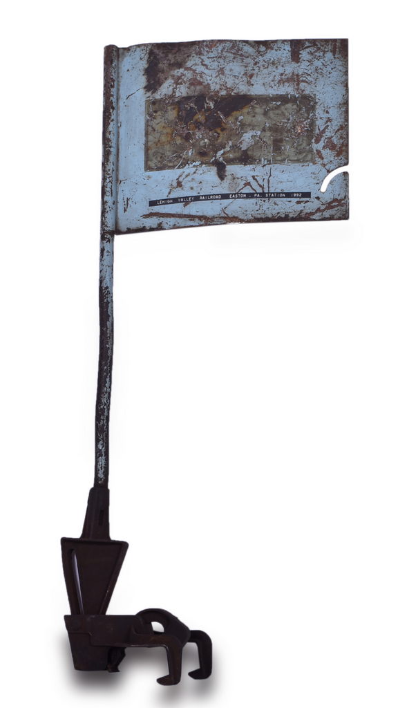8115 - Lehigh Valley Railroad Track Steel Blue Flag thumbnail