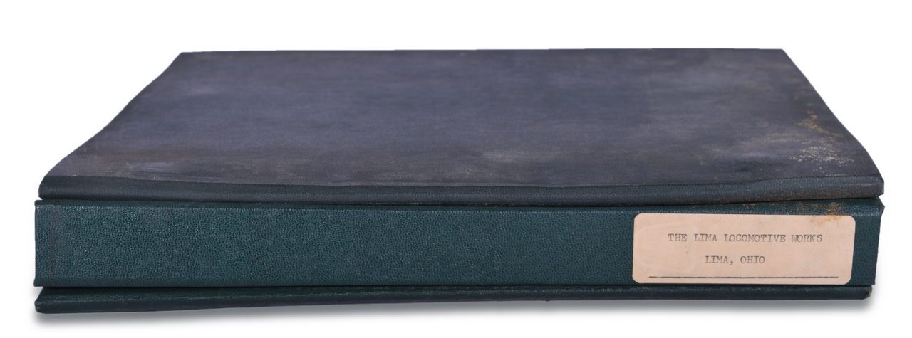 8126 - Locomotives of The Lima Locomotive Works Photographic Build Card Compilation Binder thumbnail