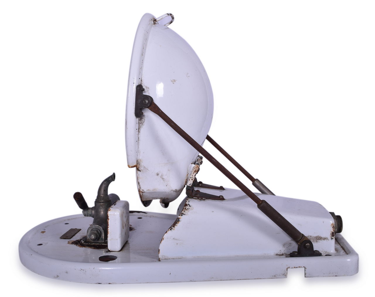 8138 - Adams & Westlake Porcelain Railroad / Pullman Porcelain Fold Down Wash Basin thumbnail