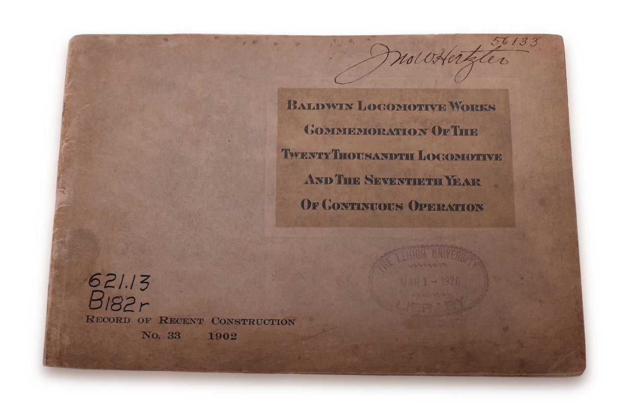 8139 - 1902 Baldwin Locomotive Works Twenty-Thousandth Locomotive / 70th Year Booklet thumbnail