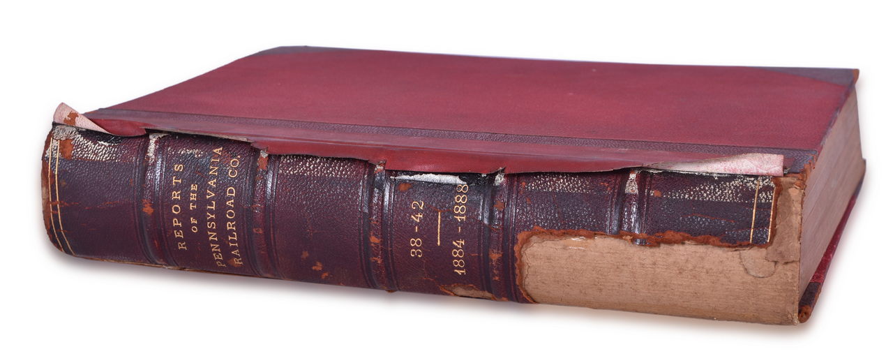 8143 - Pennsylvania Railroad 1885 Hard Bound Annual Report thumbnail