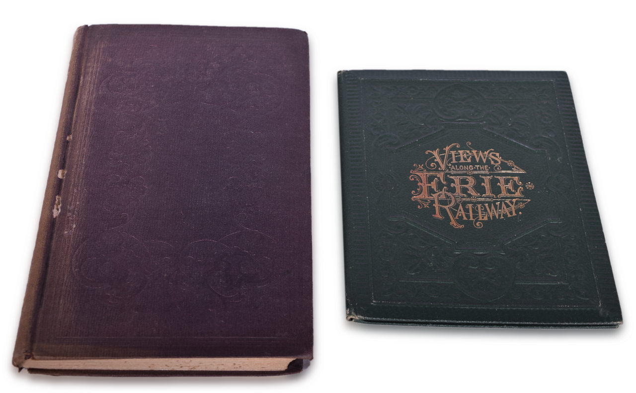 8152 - 1851 Harper's New York and Erie Railroad Guide and 1885 Views Along the Erie Railway thumbnail