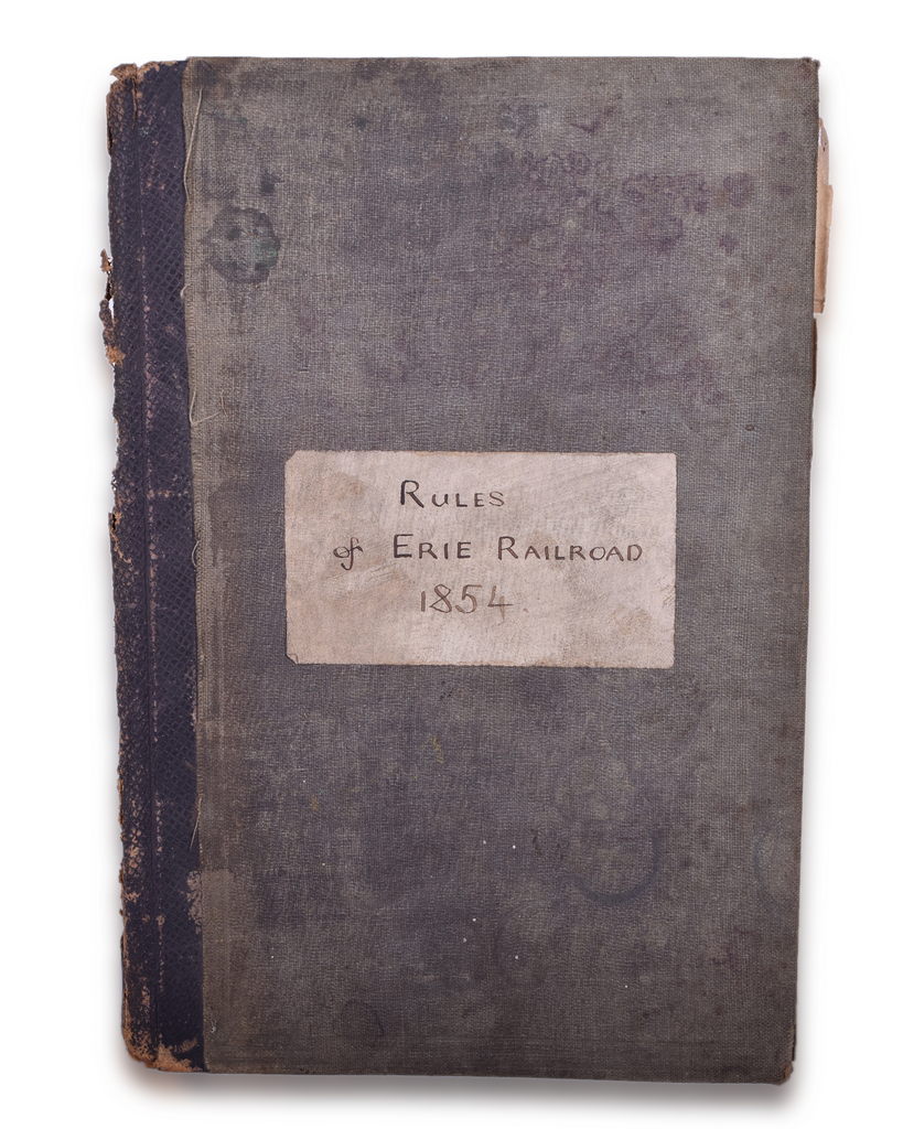 8156 - 1854 New York and Erie Railroad Instructions for the Running of Trains, Etc. Book thumbnail