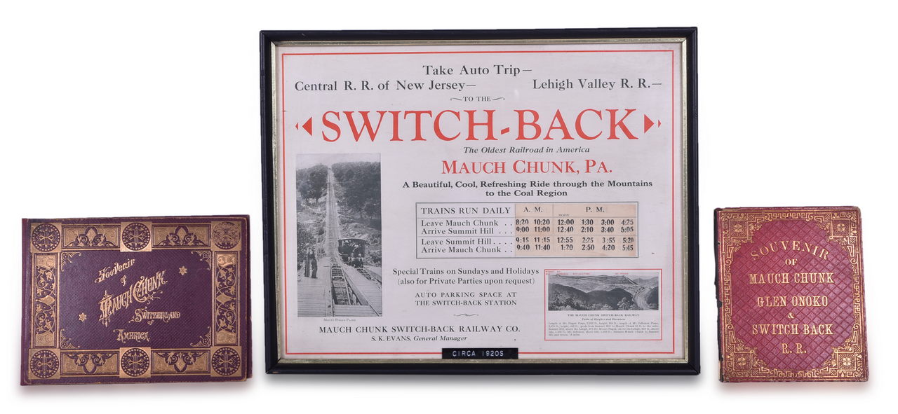 8159 - Lehigh Valley Railroad Switch Back Two Color Broadsheet and Souvenir Booklets thumbnail