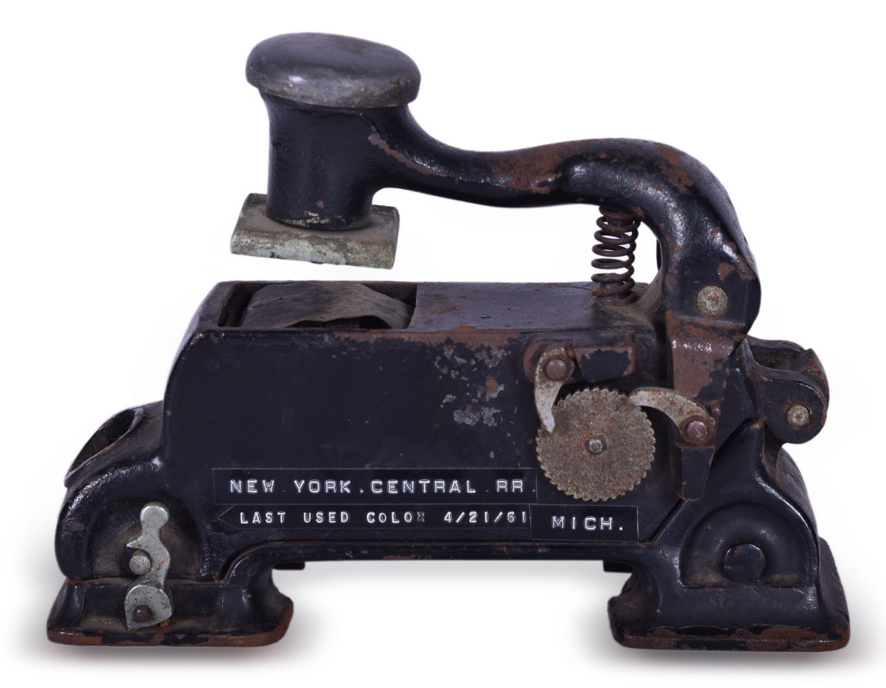 8168 - Centennial Railroad Ticket Dater Machine - No Die thumbnail