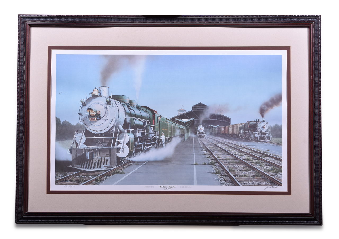 8173 - Jim Booth Southern Railway #1604 Rolling Thunder Signed and Numbered Print thumbnail