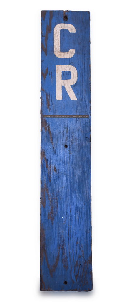 8178 - Wooden Conrail Property Marker - Phillipsburg, NJ thumbnail
