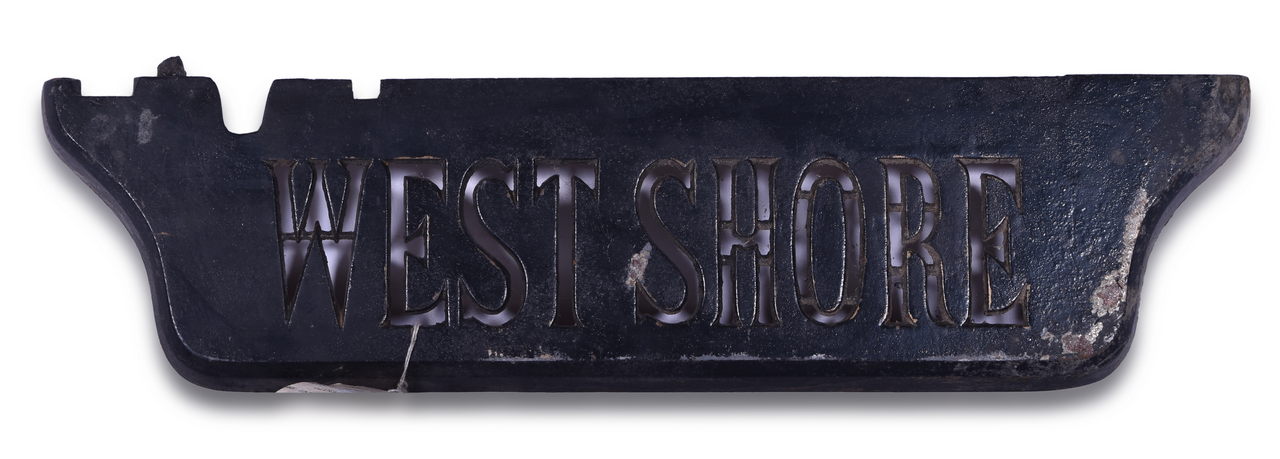 8182 - New York West Shore & Buffalo Railroad Coal Fired Stove Plate thumbnail