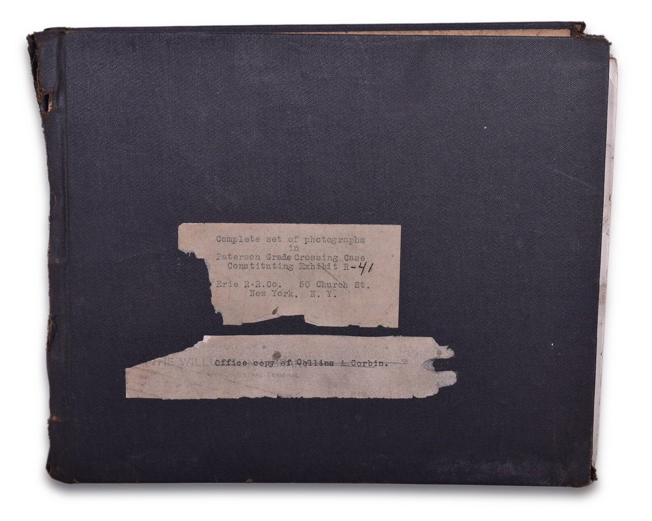 8188 - Bound volume of 161 photographs from the Erie Railroad in Patterson, New Jersey thumbnail