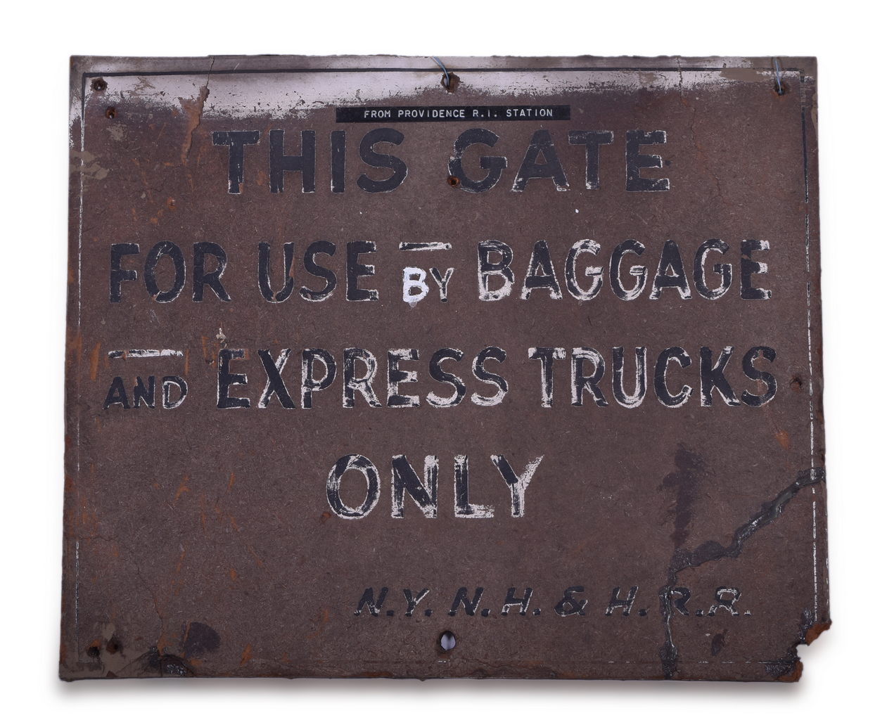 8192 - New York, New Haven & Hartford Railroad Station Gate Sign - Providence RI thumbnail