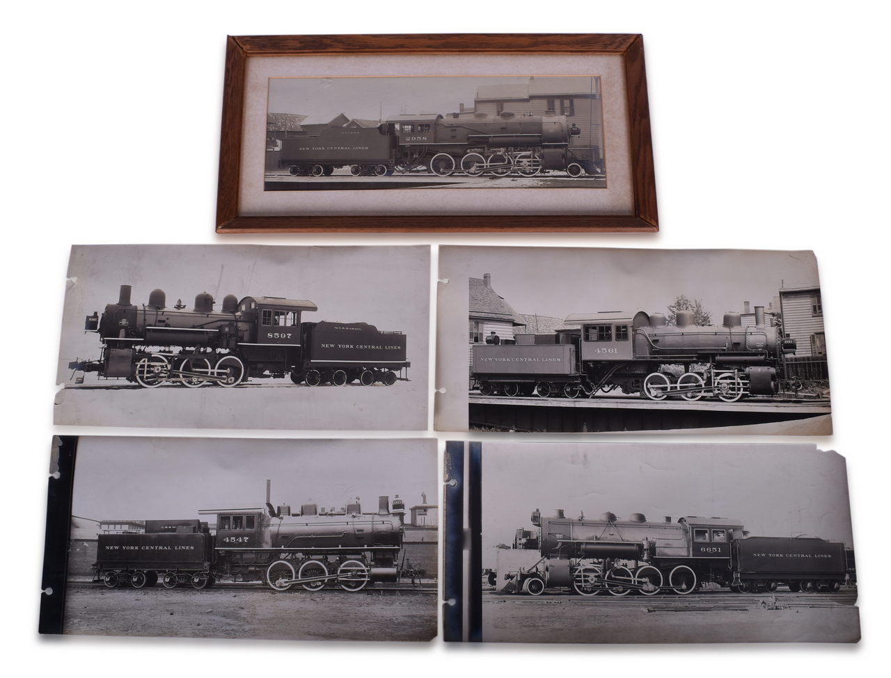 8197 - Five American Locomotive Company / Alco Builders Photographs - New York Central Lines Railroad thumbnail