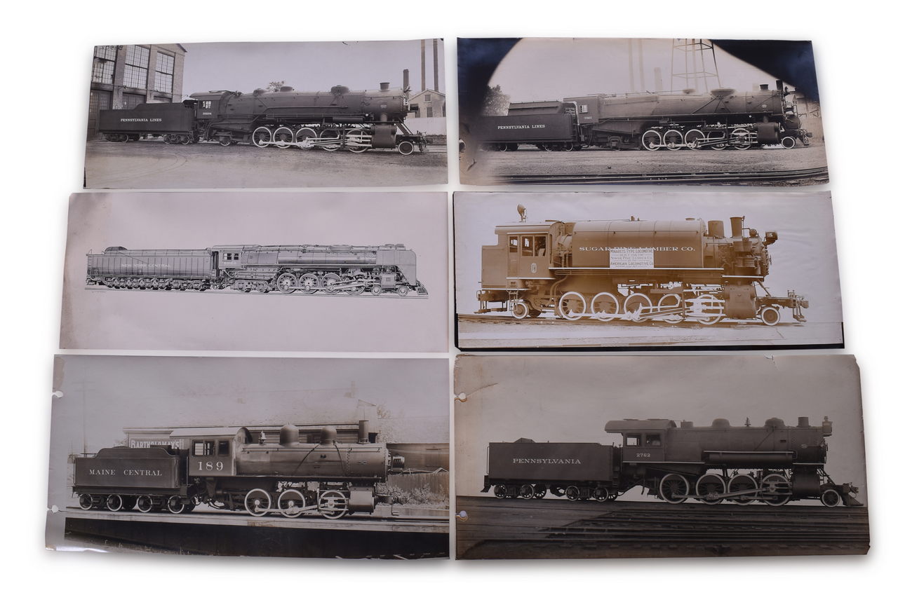 8213 - Six Mostly American Locomotive Company / Alco Builders Photographs - Pennsylvania Lines, Maine Central, NYC, and Sugar Pine Lumber Co. thumbnail
