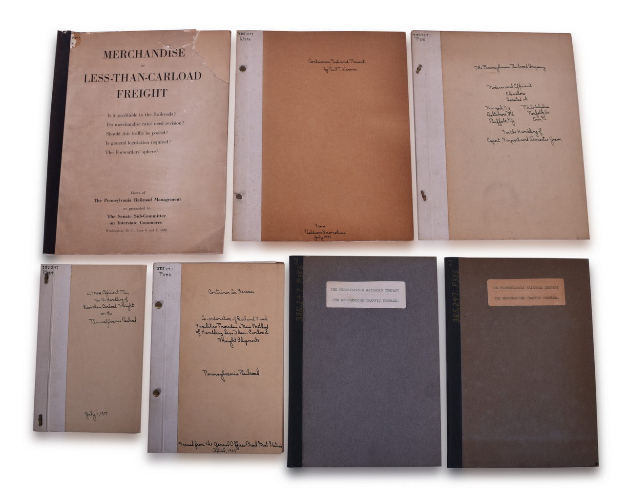 8215 - Seven Pieces of Pennsylvania Railroad Freight Traffic Literature - 1917 to 1940 thumbnail