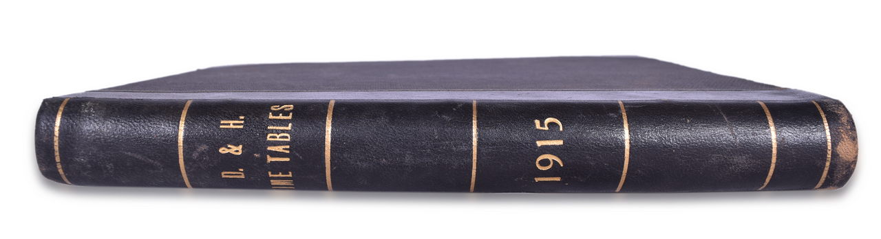 8225 - Bound Volume of Year 1915 Delaware & Hudson Railroad Timetables thumbnail