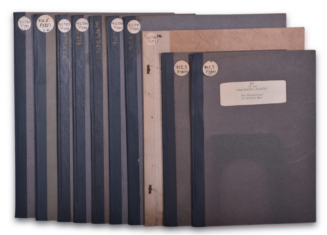 8229 - Ten Pennsylvania Railroad Maps - 1934 to 1958 thumbnail