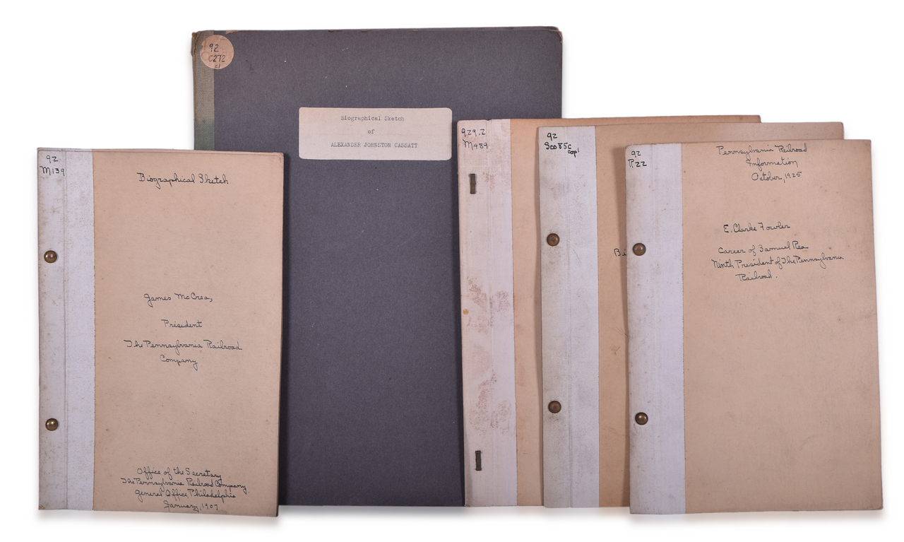 8231 - Five Pennsylvania Railroad President Biographical Sketches and Genealogy Booklets - 1907 to 1937 thumbnail