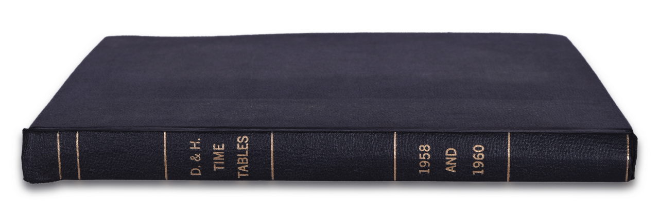 8253 - Bound Volume of Delaware & Hudson Railroad Timetables for Years 1958 and 1960 thumbnail