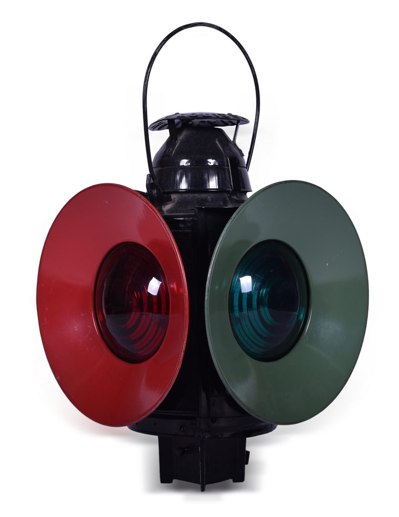 8258 - Handlan Chesapeake and Ohio Railroad Electrified Switch Lantern w/ Day Targets thumbnail