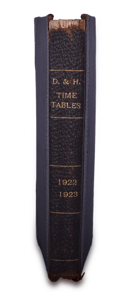 8259 - Bound Volume of Delaware & Hudson Railroad Timetables for Years 1922 and 1923 thumbnail