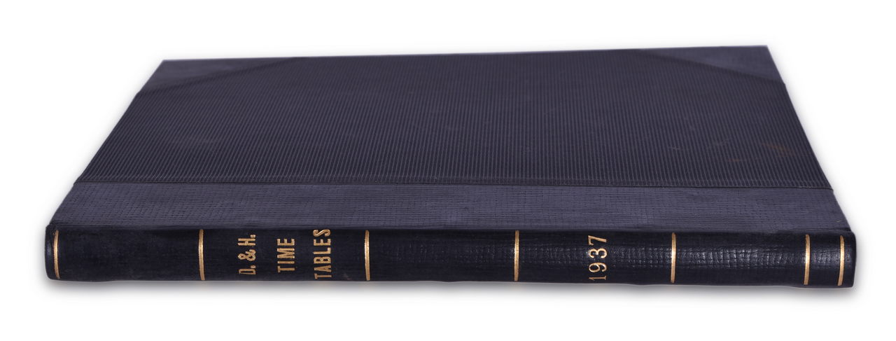 8265 - Bound Volume of Year 1937 Delaware & Hudson Railroad Timetables thumbnail