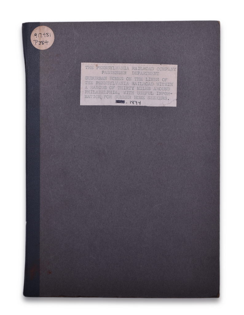 8295 - 1894 Around the City on the Pennsylvania Railroad Book - Suburban Homes for Summer-Home Seekers thumbnail