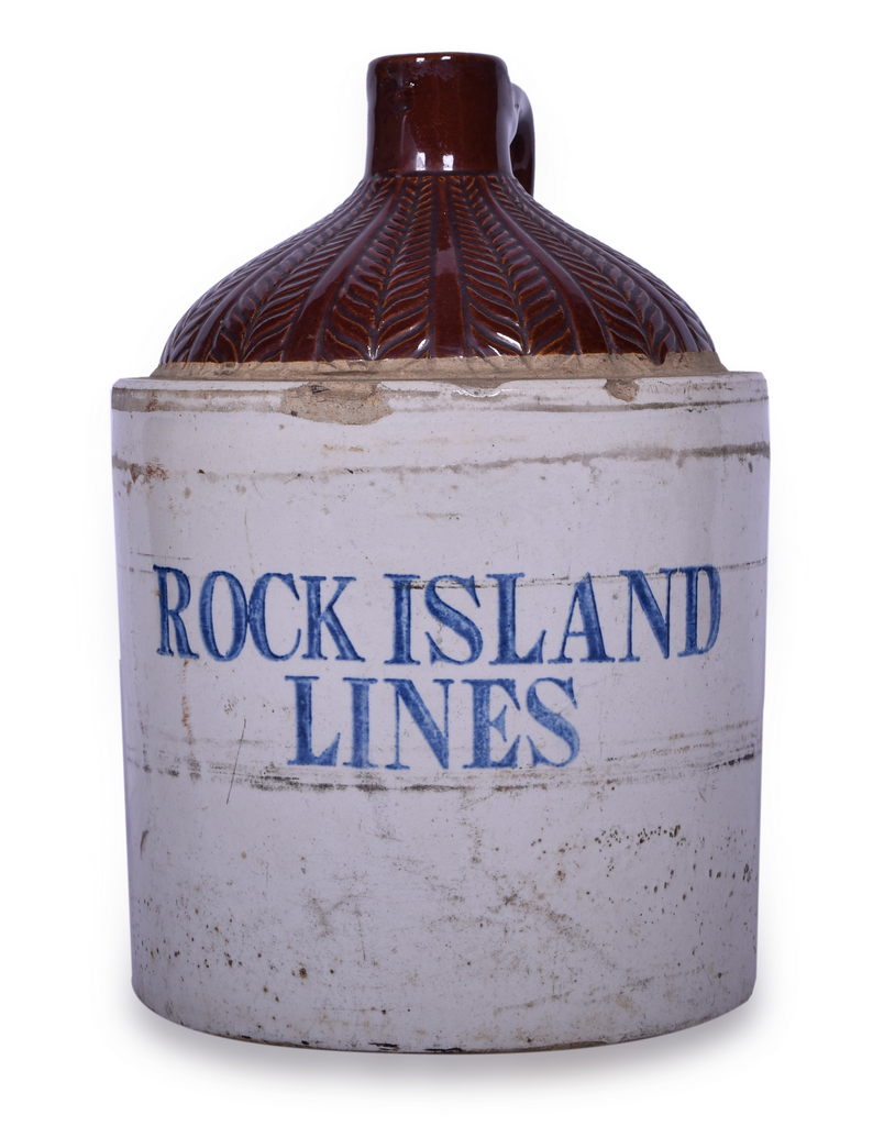 8374 - Rock Island Lines Railroad Stoneware Jug thumbnail