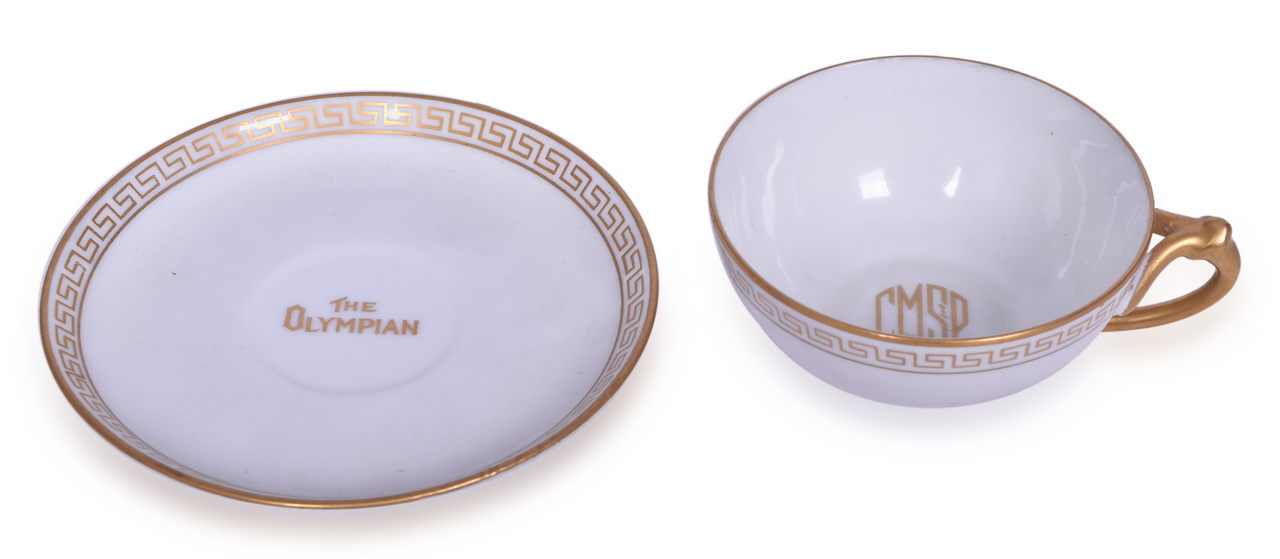 8385 - Chicago, Milwaukee, & St. Paul Railroad Olympian Tea Cup and Saucer thumbnail