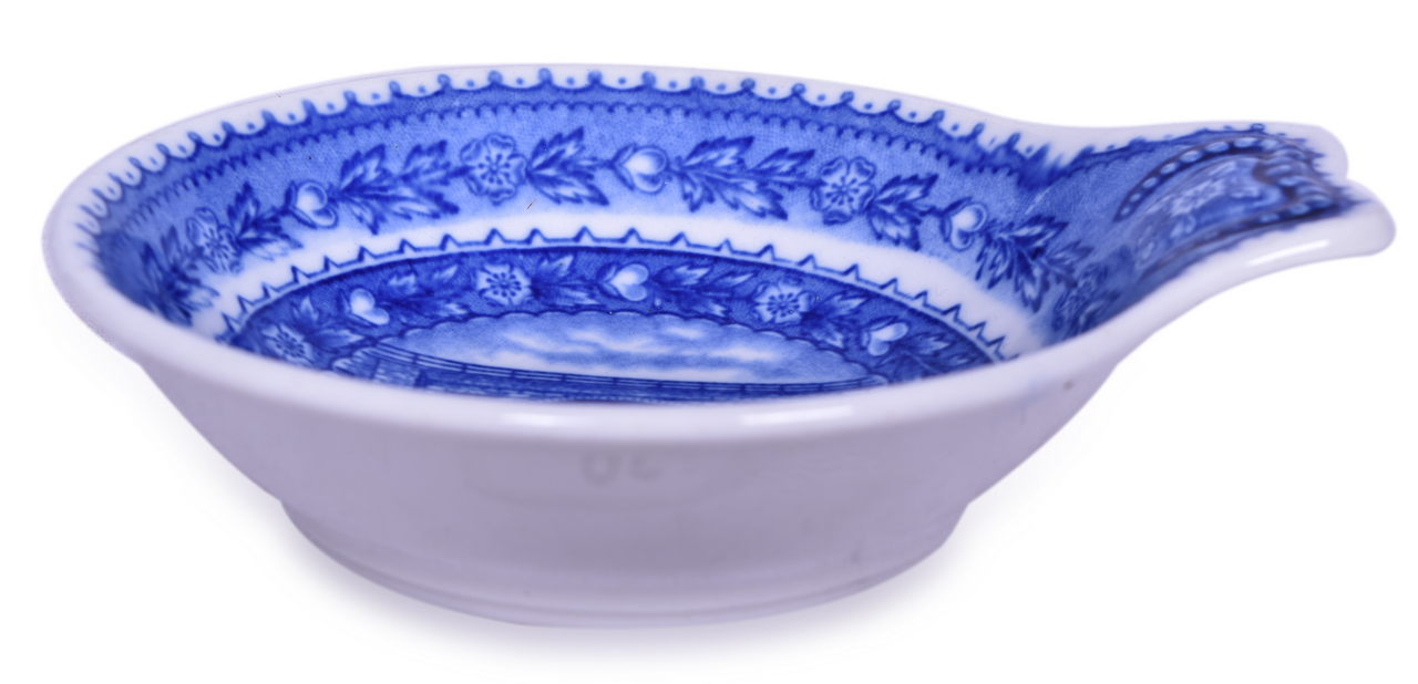 8387 - Scammell's Lamberton China Baltimore & Ohio Railroad Centenary Ice Cream Shell thumbnail