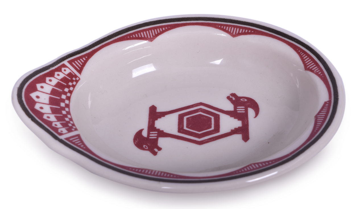 8405 - Atchison, Topeka, And Santa Fe Railroad China Mimbreno Bakers Dish thumbnail