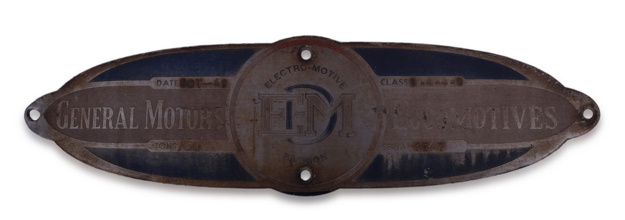 8410 - Electro-Motive Division NW2 Builders Plate - Terminal Railroad Association #566 thumbnail