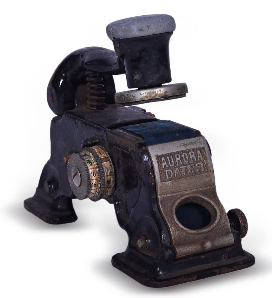 8412 - Baltimore and Ohio Railroad Myersdale, PA Ticket Dater Die w/ Aroura Dater thumbnail