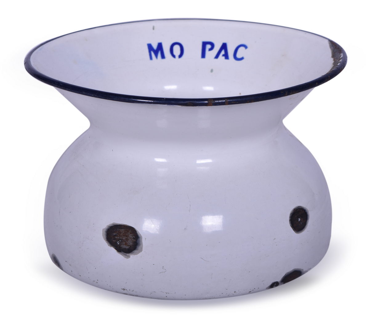 8420 - Missouri Pacific Railroad Porcelain Spittoon thumbnail