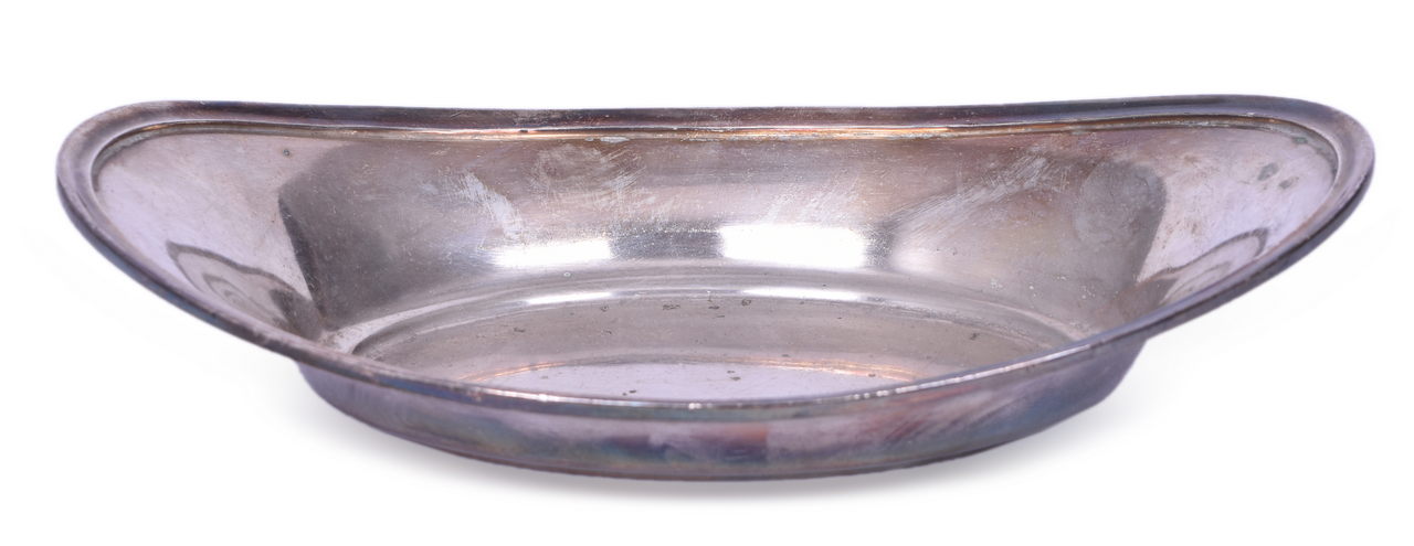 8429 - Nickel Plate Road Silver Soldered Oval Bread Tray thumbnail