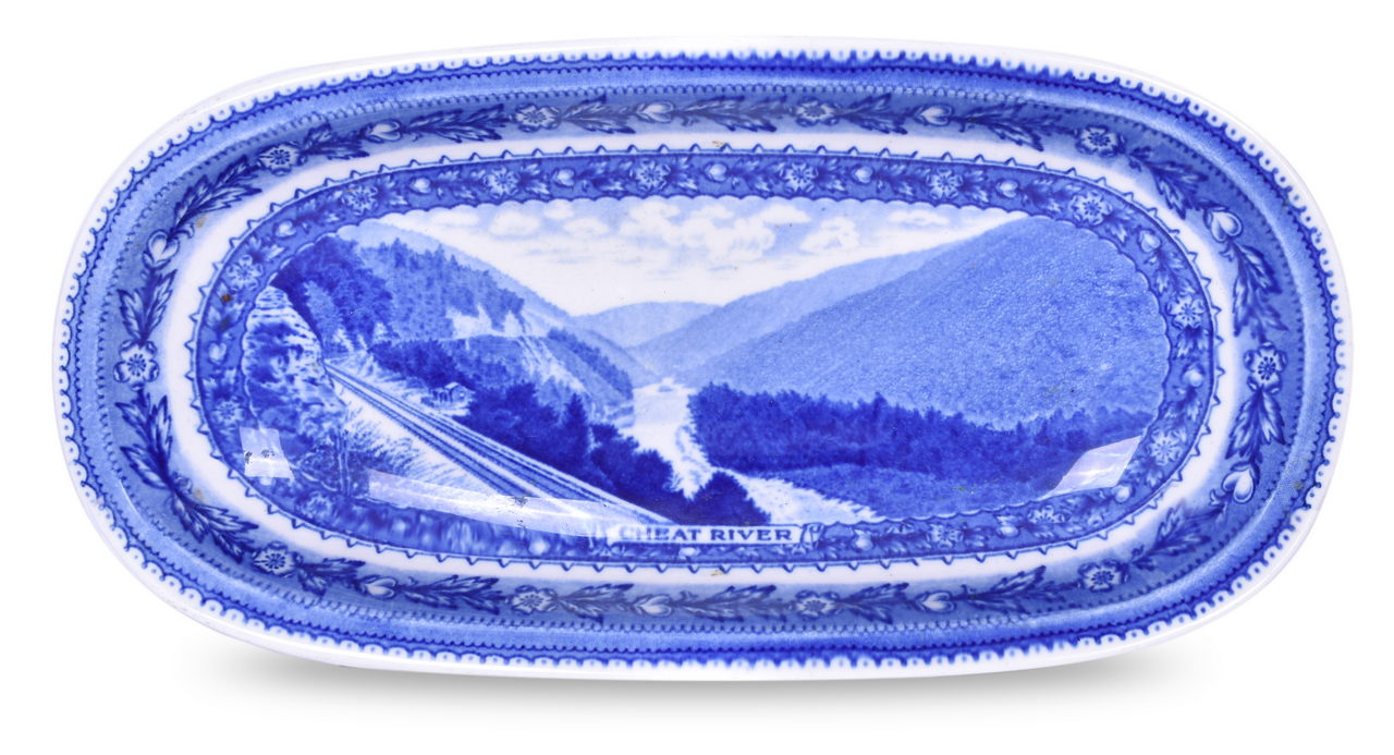 8439 - Baltimore and Ohio Railroad China Centenary Oval Bread Dish thumbnail